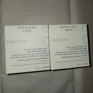 ✨️SEALED✨️ Beekman 1802 Smooth Goat Milk Body Cream Duo Lactic Acid+Willow Bark